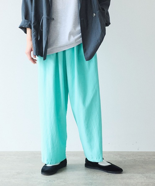 yuni（ユニ　）の「Rayon/cotton twill product dye drawstrings パンツ（その他パンツ・レディース・ピンク/ブルー・FREE）」の5枚目の写真