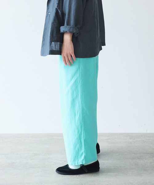 yuni（ユニ　）の「Rayon/cotton twill product dye drawstrings パンツ（その他パンツ・レディース・ピンク/ブルー・FREE）」の6枚目の写真