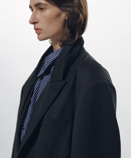 KEISUKEYOSHIDA(ケイスケヨシダ)の「Wilted Collar Tailor(テーラードジャケット・レディース・ブラック・S/M)」の6枚目の写真