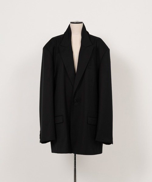 KEISUKEYOSHIDA(ケイスケヨシダ)の「Wilted Collar Tailor(テーラードジャケット・レディース・ブラック・S/M)」の7枚目の写真