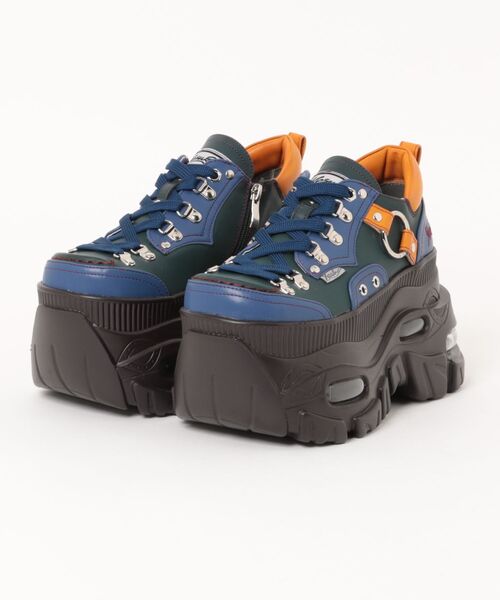 YOSUKE（ヨースケ）の「「YOSUKE/ヨースケ」厚底レースアップスニーカー（スニーカー・レディース・ブラック/グレー系その他/ホワイト/グリーン系その他・M/S/LL/L）」の4枚目の写真