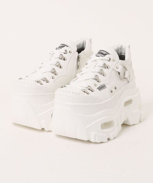 YOSUKE（ヨースケ）の「「YOSUKE/ヨースケ」厚底レースアップスニーカー（スニーカー・レディース・ブラック/グレー系その他/ホワイト/グリーン系その他・M/S/LL/L）」の2枚目の写真