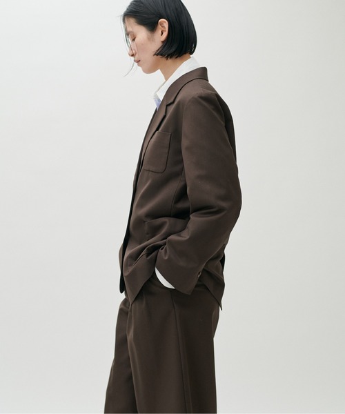 LARUTA(ラルータ)の「【LARUTA】アウトポケットテーラードジャケット(テーラードジャケット・レディース・ブラック/ブラウン/ベージュ/ストライプ・FREE)」の22枚目の写真