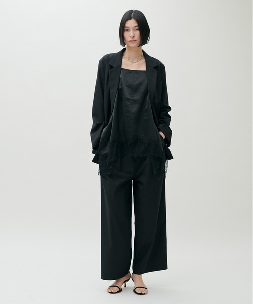 LARUTA(ラルータ)の「【LARUTA】アウトポケットテーラードジャケット(テーラードジャケット・レディース・ブラック/ブラウン/ベージュ/ストライプ・FREE)」の20枚目の写真