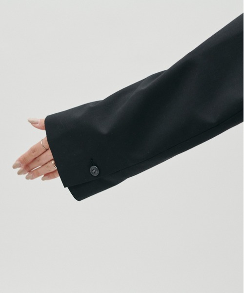 LARUTA(ラルータ)の「【LARUTA】アウトポケットテーラードジャケット(テーラードジャケット・レディース・ブラック/ブラウン/ベージュ/ストライプ・FREE)」の9枚目の写真