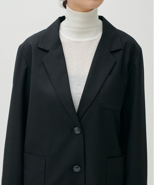 LARUTA(ラルータ)の「【LARUTA】アウトポケットテーラードジャケット(テーラードジャケット・レディース・ブラック/ブラウン/ベージュ/ストライプ・FREE)」の8枚目の写真