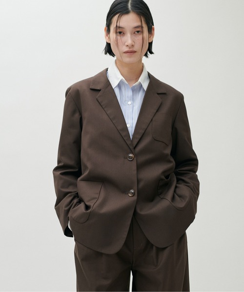 LARUTA(ラルータ)の「【LARUTA】アウトポケットテーラードジャケット(テーラードジャケット・レディース・ブラック/ブラウン/ベージュ/ストライプ・FREE)」の21枚目の写真