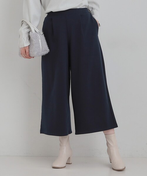 SHOO・LA・RUE（シューラルー）の「【洗濯機可/S-LL】体型カバーにも ガウチョパンツ（その他パンツ・レディース・ブラウン系2/ネイビー/チャコールグレー・01/02/03/04）」の3枚目の写真