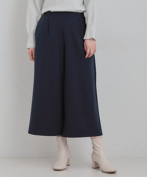 SHOO・LA・RUE（シューラルー）の「【洗濯機可/S-LL】体型カバーにも ガウチョパンツ（その他パンツ・レディース・ブラウン系2/ネイビー/チャコールグレー・01/02/03/04）」の8枚目の写真
