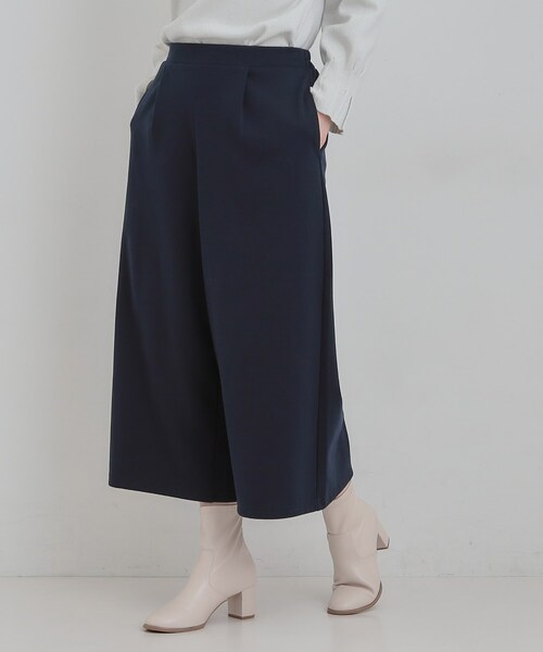 SHOO・LA・RUE（シューラルー）の「【洗濯機可/S-LL】体型カバーにも ガウチョパンツ（その他パンツ・レディース・ブラウン系2/ネイビー/チャコールグレー・01/02/03/04）」の9枚目の写真