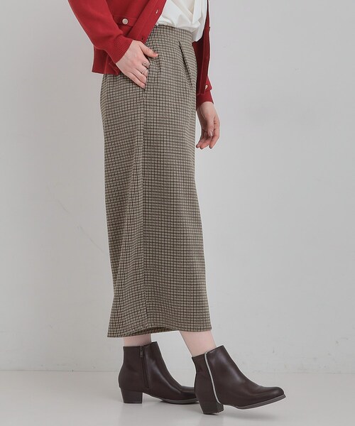 SHOO・LA・RUE（シューラルー）の「【洗濯機可/S-LL】体型カバーにも ガウチョパンツ（その他パンツ・レディース・ブラウン系2/ネイビー/チャコールグレー・01/02/03/04）」の12枚目の写真