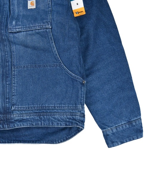Carhartt(カーハート)の「【T14】【Carhartt/カーハート】RELAXED FIT DENIM SHERPA-JACKET(デニムジャケット・メンズ・インディゴブルー・SMALL/MEDIUM/LARGE/X-LARGE)」の4枚目の写真