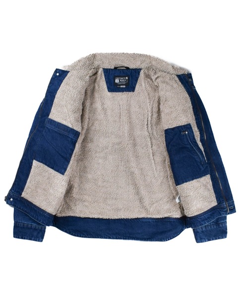 Carhartt(カーハート)の「【T14】【Carhartt/カーハート】RELAXED FIT DENIM SHERPA-JACKET(デニムジャケット・メンズ・インディゴブルー・SMALL/MEDIUM/LARGE/X-LARGE)」の10枚目の写真