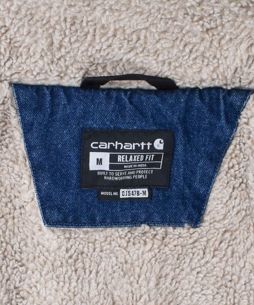 Carhartt(カーハート)の「【T14】【Carhartt/カーハート】RELAXED FIT DENIM SHERPA-JACKET(デニムジャケット・メンズ・インディゴブルー・SMALL/MEDIUM/LARGE/X-LARGE)」の11枚目の写真