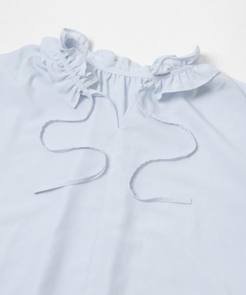 ITEMS URBANRESEARCH(アイテムズ アーバンリサーチ)の「『イージーケア』フリルカラープルブラウス(シャツ/ブラウス・レディース・オフホワイト/ブルー系その他/ブラック・FREE)」の20枚目の写真