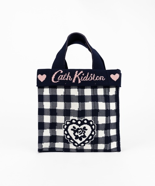 Cath Kidston（キャスキッドソン）の「【ZOZO限定カラーあり】【Cath Kidston×KNT365】Co-Knitty（ハンドバッグ・レディース・ネイビー/ピンク/レッド/ネイビー系/ピンク系・FREE）」の2枚目の写真