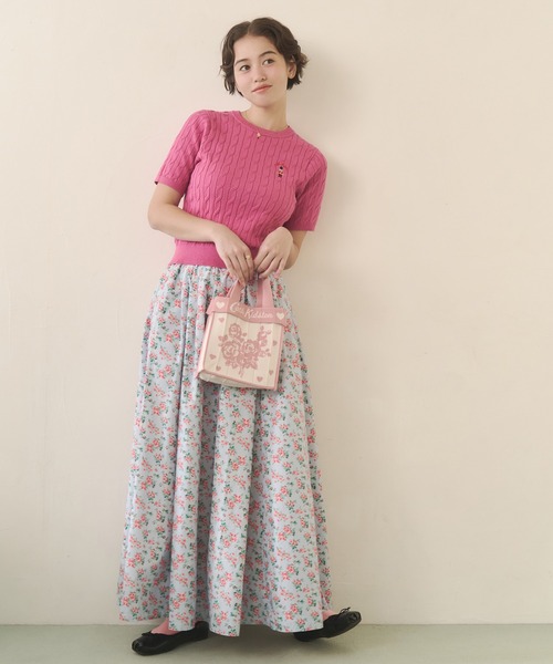 Cath Kidston（キャスキッドソン）の「【ZOZO限定カラーあり】【Cath Kidston×KNT365】Co-Knitty（ハンドバッグ・レディース・ネイビー/ピンク/レッド/ネイビー系/ピンク系・FREE）」の10枚目の写真