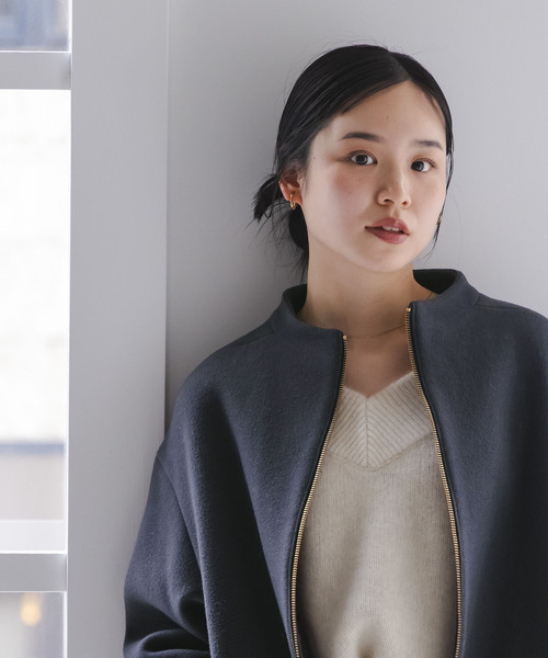 セール】《追加》MTRレイズドネックジップコート（ノーカラーコート