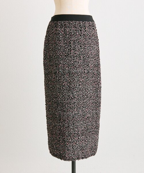 ear PAPILLONNER（イアパピヨネ）の「花柄シャーリングスカート【SUM1 STYLE】（スカート・レディース・ブラック・FREE）」の13枚目の写真