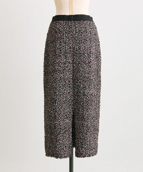 ear PAPILLONNER（イアパピヨネ）の「花柄シャーリングスカート【SUM1 STYLE】（スカート・レディース・ブラック・FREE）」の15枚目の写真