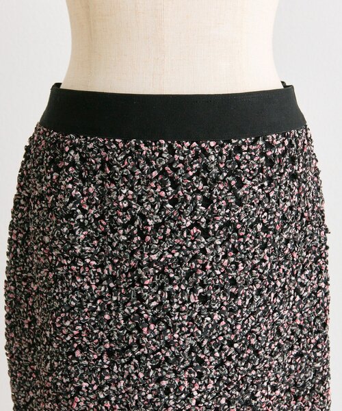 ear PAPILLONNER（イアパピヨネ）の「花柄シャーリングスカート【SUM1 STYLE】（スカート・レディース・ブラック・FREE）」の17枚目の写真