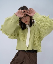 HARE | パッチワークニットカーディガン(HARE)(カーディガン/ボレロ)