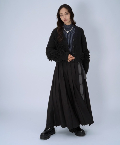 HARE（ハレ）の「パッチワークニットカーディガン(HARE)（カーディガン/ボレロ・レディース・ブラック/イエロー・FREE）」の21枚目の写真