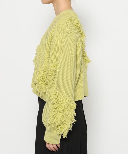 HARE（ハレ）の「パッチワークニットカーディガン(HARE)（カーディガン/ボレロ・レディース・ブラック/イエロー・FREE）」の13枚目の写真