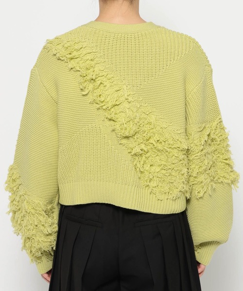 HARE（ハレ）の「パッチワークニットカーディガン(HARE)（カーディガン/ボレロ・レディース・ブラック/イエロー・FREE）」の14枚目の写真