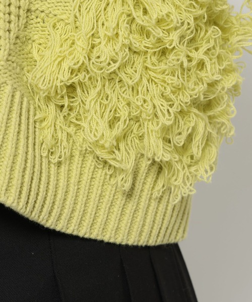 HARE（ハレ）の「パッチワークニットカーディガン(HARE)（カーディガン/ボレロ・レディース・ブラック/イエロー・FREE）」の17枚目の写真