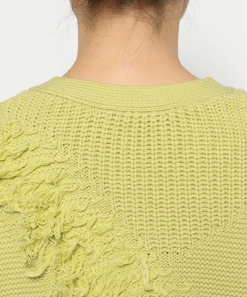 HARE（ハレ）の「パッチワークニットカーディガン(HARE)（カーディガン/ボレロ・レディース・ブラック/イエロー・FREE）」の18枚目の写真