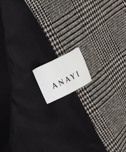 ANAYI(アナイ)の「グレンチェックピークドジャケット〈セットアップ対応商品〉(テーラードジャケット・レディース・ブラック系その他・38/36)」の15枚目の写真