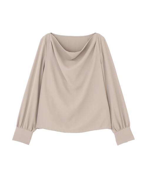 NATURAL BEAUTY BASIC（ナチュラルビューティーベーシック）の「◇ドレープネックブラウス（シャツ/ブラウス・レディース・オフホワイト/ブラウン/ピンク・SMALL/MEDIUM）」の17枚目の写真