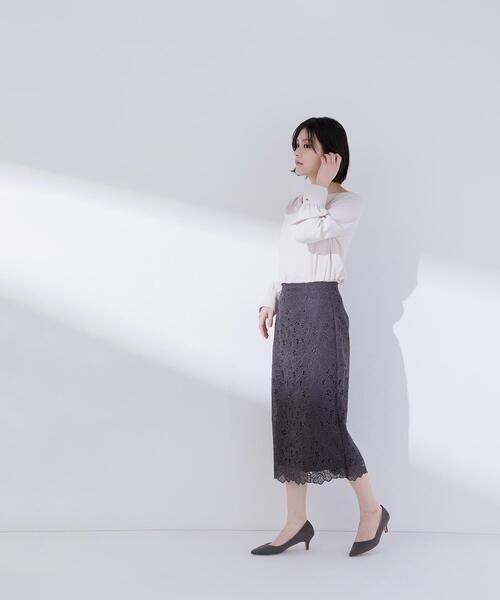 NATURAL BEAUTY BASIC(ナチュラルビューティーベーシック)の「◇ドレープネックブラウス(シャツ/ブラウス・レディース・オフホワイト/ブラウン/ピンク・SMALL/MEDIUM)」の5枚目の写真