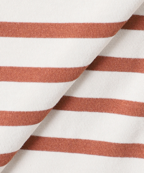 OUTDOOR PRODUCTS（アウトドアプロダクツ）の「コットンボーダークルーネックワイドTEE（Tシャツ/カットソー・レディース・ピンク/ブラウン/パープル・FREE）」の17枚目の写真