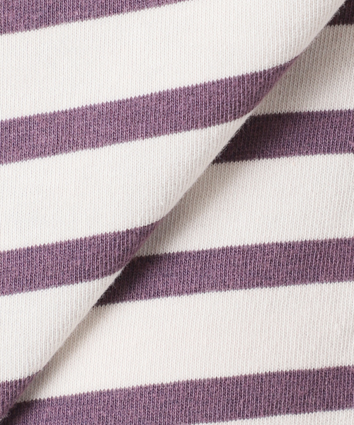 OUTDOOR PRODUCTS（アウトドアプロダクツ）の「コットンボーダークルーネックワイドTEE（Tシャツ/カットソー・レディース・ピンク/ブラウン/パープル・FREE）」の19枚目の写真