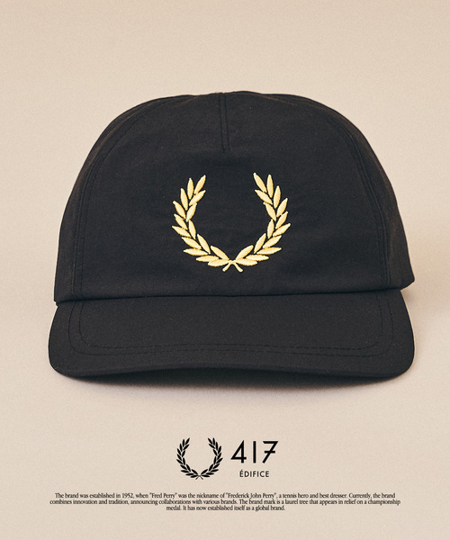 FRED PERRY(フレッドペリー)の「FRED PERRY / フレッドペリー417別注 Bold Branding キャップ(キャップ・メンズ・ネイビー/ブラック・FREE)」の13枚目の写真