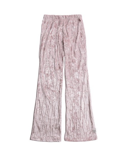 PIECEMAKER(ピースメーカー)の「VELVET WAVE STITCH BOOTS PANTS (PINK)(スウェットパンツ・レディース・その他・FREE)」の2枚目の写真