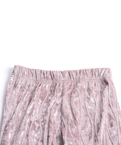 PIECEMAKER(ピースメーカー)の「VELVET WAVE STITCH BOOTS PANTS (PINK)(スウェットパンツ・レディース・その他・FREE)」の3枚目の写真