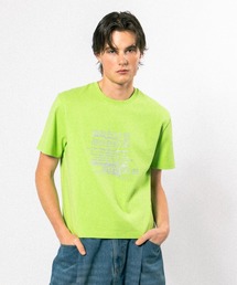 Elanque（エランク）の「graphic lame print T-shirt / グラフィックラメプリントTシャツ（Tシャツ/カットソー）」