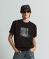 Elanque（エランク）の「graphic lame print T-shirt / グラフィックラメプリントTシャツ（Tシャツ/カットソー・SMALL）」