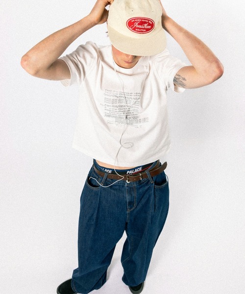 Elanque(エランク)の「graphic lame print T-shirt / グラフィックラメプリントTシャツ(Tシャツ/カットソー・メンズ・ホワイト/ブラック/ライトグリーン・SMALL/MEDIUM/LARGE)」の18枚目の写真