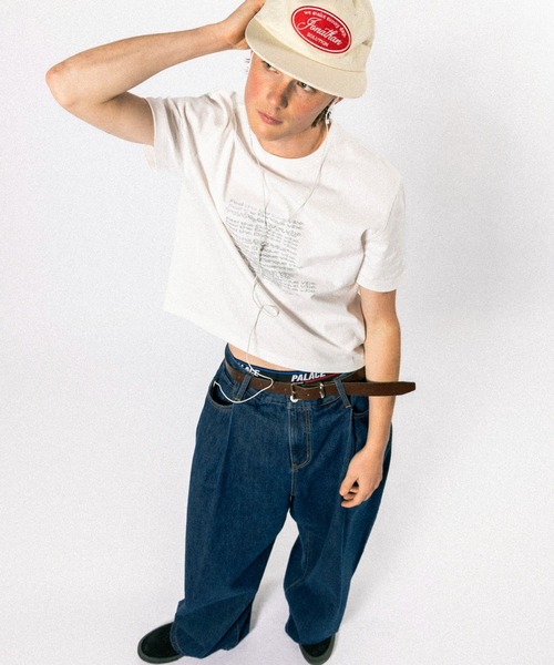 Elanque(エランク)の「graphic lame print T-shirt / グラフィックラメプリントTシャツ(Tシャツ/カットソー・メンズ・ホワイト/ブラック/ライトグリーン・SMALL/MEDIUM/LARGE)」の19枚目の写真