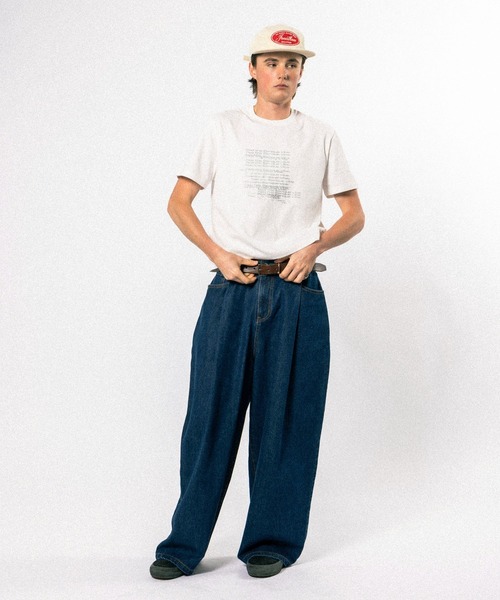 Elanque(エランク)の「graphic lame print T-shirt / グラフィックラメプリントTシャツ(Tシャツ/カットソー・メンズ・ホワイト/ブラック/ライトグリーン・SMALL/MEDIUM/LARGE)」の13枚目の写真