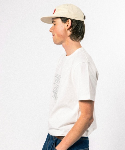 Elanque(エランク)の「graphic lame print T-shirt / グラフィックラメプリントTシャツ(Tシャツ/カットソー・メンズ・ホワイト/ブラック/ライトグリーン・SMALL/MEDIUM/LARGE)」の5枚目の写真