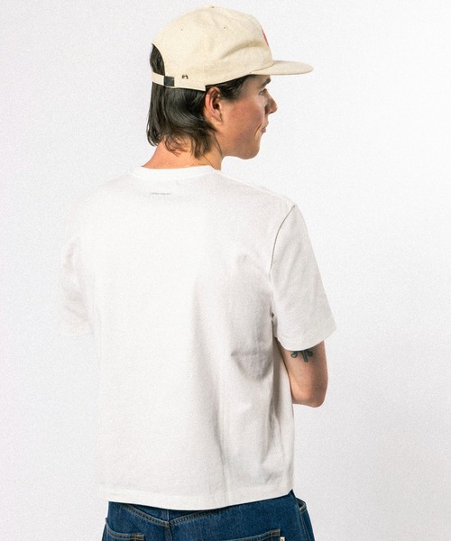 Elanque(エランク)の「graphic lame print T-shirt / グラフィックラメプリントTシャツ(Tシャツ/カットソー・メンズ・ホワイト/ブラック/ライトグリーン・SMALL/MEDIUM/LARGE)」の7枚目の写真