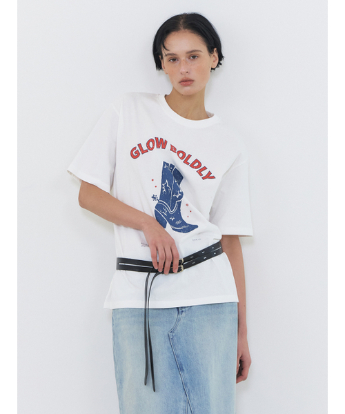 ETMON（エトモン）の「Boldly Graphic T-Shirt, White（Tシャツ/カットソー・レディース・その他・FREE）」の3枚目の写真