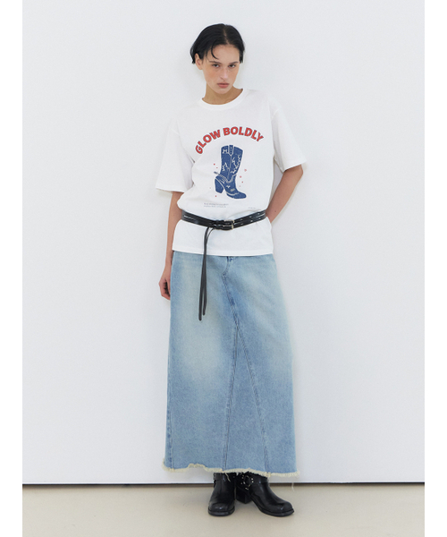 ETMON（エトモン）の「Boldly Graphic T-Shirt, White（Tシャツ/カットソー・レディース・その他・FREE）」の5枚目の写真