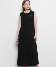 THE-ABON（エイボン）の「ウーマン 夏 コットン 袖なし ロングワンピース ブラック（ワンピース）」
