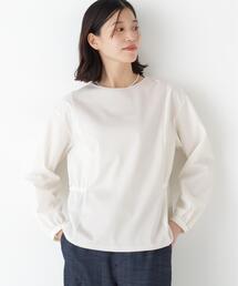 ◆【ウォッシャブル】ドッキングドロストカットソー